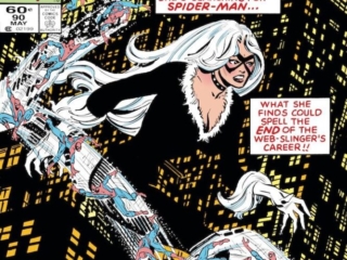 Spectacular Spider-Man #90 cover; pencils and inks, Al Milgrom; Black Cat, Felecia Hardy, Manhattan