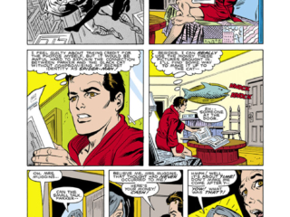 Spectacular Spider-Man #93, pg. 3; pencils, Al Milgrom; inks, Jim Mooney; the Answer, Mrs Mamie Muggins, landlord, Peter Parker