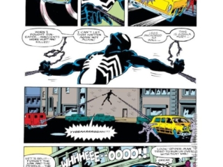 Spectacular Spider-Man #111, pg. 11; layouts, Rich Buckler; pencils and inks, Many Hands; black costume