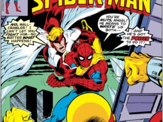 Spectacular Spider-Man #17 cover; pencils, John Byrne; inks, Joe Rubinstein Spectacular Spider-Man #17 cover; pencils, John Byrne; inks, Joe Rubinstein, Angel, Iceman, Champions