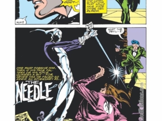 Spider-Woman #9, pg. 4; pencils, Carmine Infantino; inks, Al Gordon; The Needle splash page, Jerry Hunt
