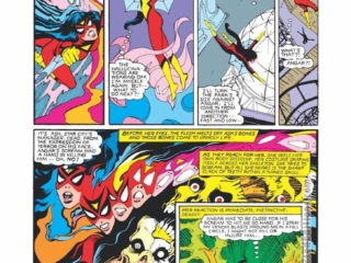 Spider-Woman #35, pg. 12; layouts, Steve Leialoha; pencils and inks, Al Gordon; Angar the Screamer