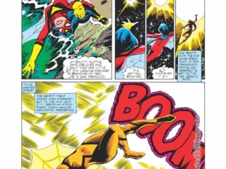 Spider-Woman #36, pg. 2; layouts, Steve Leialoha; pencils and inks, Bruce Patterson