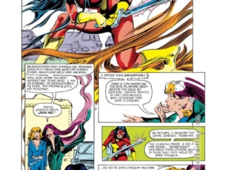 Spider-Woman #41, pg. 19; pencils, Steve Leialoha; inks, Bob Wiacek; Morgan Le Fey, Lindsay McCabe