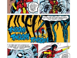 Spider-Woman #50, pg. 29; pencils, Brian Postman; inks, Sam de la Rosa