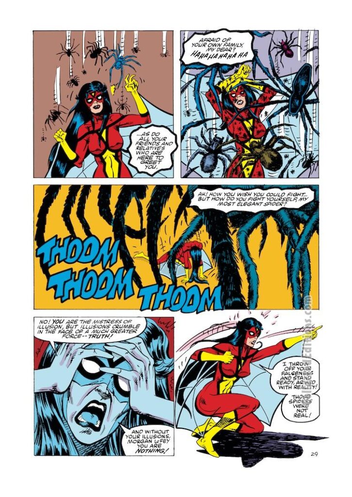 Spider-Woman #50, pg. 29; pencils, Brian Postman; inks, Sam de la Rosa
