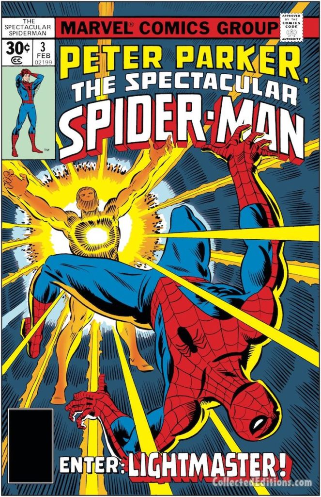 Peter Parker the Spectacular Spider-Man #3 cover; pencils and inks, Al Milgrom; Lightmaster