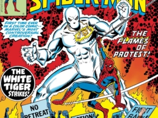 Peter Parker the Spectacular Spider-Man #9 cover; pencils, George P&eacute;rez; White Tiger, Puerto Rico super hero