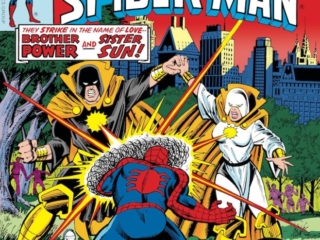 Peter Parker the Spectacular Spider-Man #12 cover; pencils, Al Milgrom; inks, Terry Austin; Brother Power, Sister Sun