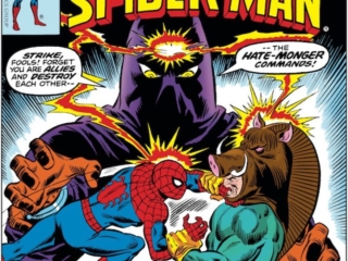 Peter Parker the Spectacular Spider-Man #14 cover; pencils, Sal Buscema; Razorback, Hate-Monger