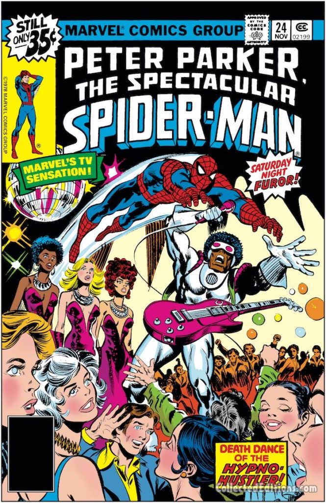 Peter Parker the Spectacular Spider-Man #24 cover; pencils and inks, Frank Springer; Hypno-Hustler