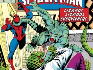 Spectacular Spider-Man #34 cover; pencils and inks, Al Milgrom; Lizard