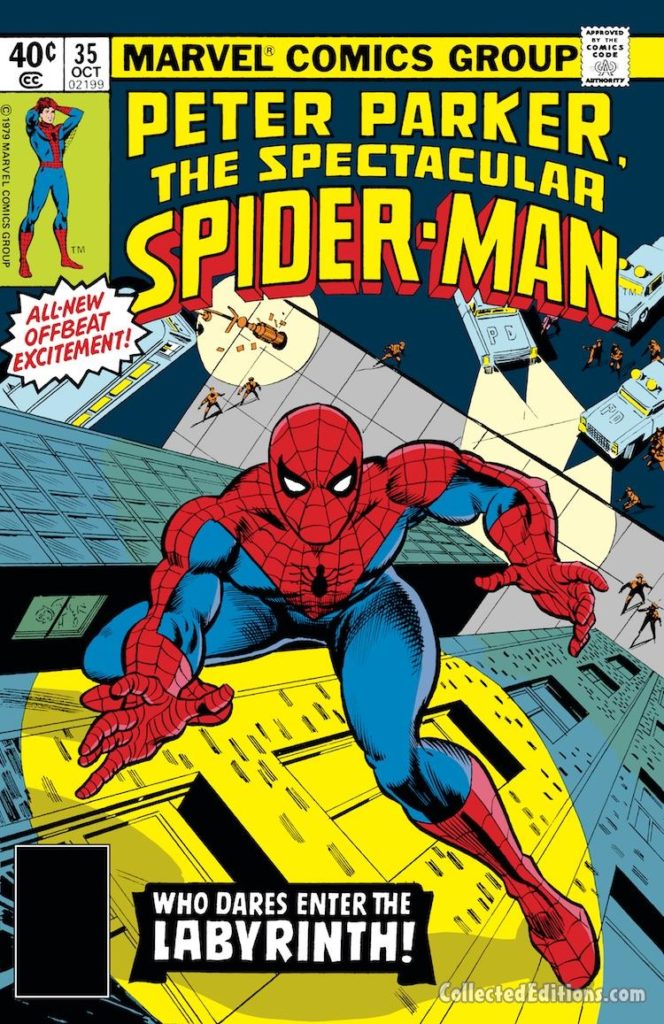 Spectacular Spider-Man #35 cover; pencils, Carmine Infantino