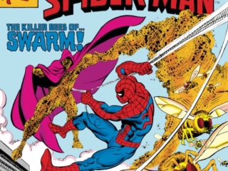 Spectacular Spider-Man #36 cover; pencils, Ed Hannigan; Swarm