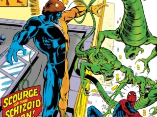 Spectacular Spider-Man #39 cover; pencils, Jerry Bingham; Schizoid Man