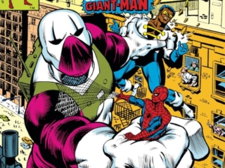 Spectacular Spider-Man #41 cover; pencils, Al Milgrom; Meteor Man/Giant-Man/Black Goliath