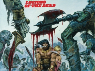 Savage Sword of Conan #39 cover; painted art, Earl Norem