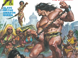 Savage Sword of Conan #41 cover; painted art, Earl Norem