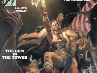 Savage Sword of Conan #45 cover; painted art, Nestor Redondo