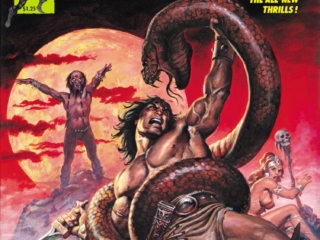 Savage Sword of Conan #46 cover; painted art, Earl Norem