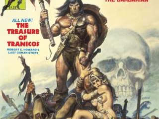 Savage Sword of Conan #47 cover; painted art, Earl Norem