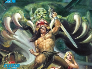 Savage Sword of Conan #48 cover; painted art, Nestor Redondo