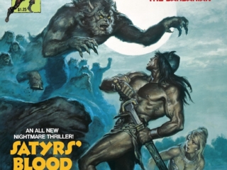 Savage Sword of Conan #51 cover; painted art, Earl Norem