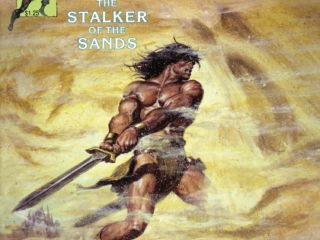 Savage Sword of Conan #54 cover; painted art, Earl Norem