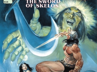 Savage Sword of Conan #56 cover; painted art, Nestor Redondo; The Sword of Skelos