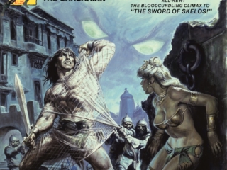 Savage Sword of Conan #58 cover; painted art, Earl Norem
