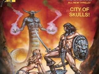 Savage Sword of Conan #59 cover; painted art, Clyde Caldwell
