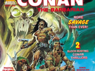 Savage Tales #4 cover; painted art, Neal Adams