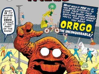 Strange Tales #90 cover; pencils, Jack Kirby; inks, George Klein; Orrgo, the Unconquerable; Marvel August 1961 Omnibus