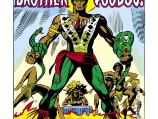 Strange Tales #169, pg. 1; pencils, Gene Colan; inks Dan Adkins; Brother Voodoo, Len Wein, splash page, first appearance, origin issue, debut