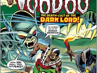Strange Tales #172 cover; pencils, Gil Kane; inks, Frank Giacoia; Brother Voodoo, Death-Cult of the Dark Lord, ghosts, ghouls