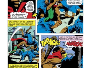 Strange Tales #173, pg. 13; pencils, Gene Colan; inks Dick Giordano; Brother Voodoo, Jericho Drumm