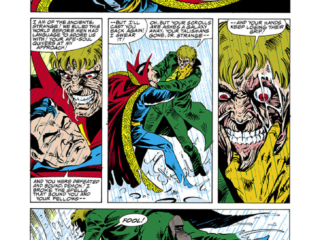 Strange Tales #2. Doctor Strange in &ldquo;The World Well Lost For Love&rdquo;, pg. 7; pencils, Chris Warner; inks, Randy Emberlin; Peter Gillis, Martin Fein