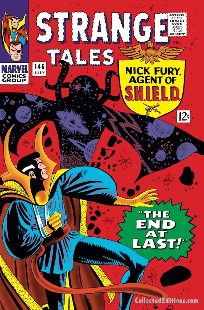 Strange Tales #146 cover; pencils and inks, Steve Ditko; Doctor Strange