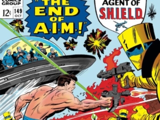 Strange Tales #149 cover; pencils, Jack Kirby; inks, Mike Esposito ; Nick Fury, Agent of SHIELD, The End of AIM, S.H.I.E.L.D., A.I.M.