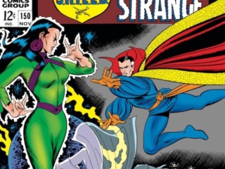 Strange Tales #150 cover; pencils and inks, Bill Everett; Doctor Strange, Kaluu, Umar