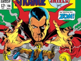 Strange Tales #156 cover; pencils and inks, Marie Severin; Doctor Strange, Nick Fury, Agent of SHIELD
