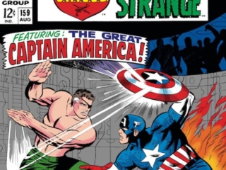 Strange Tales #159 cover; pencils and inks, John Romita Sr., Jim Steranko; Nick Fury, Agent of SHIELD, Captain America