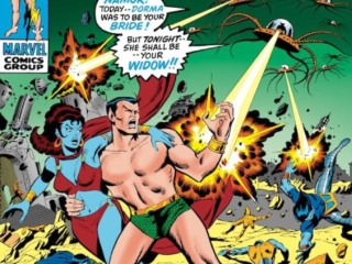 Sub-Mariner #36 cover; pencils and inks, Sal Buscema; Lady Dorma