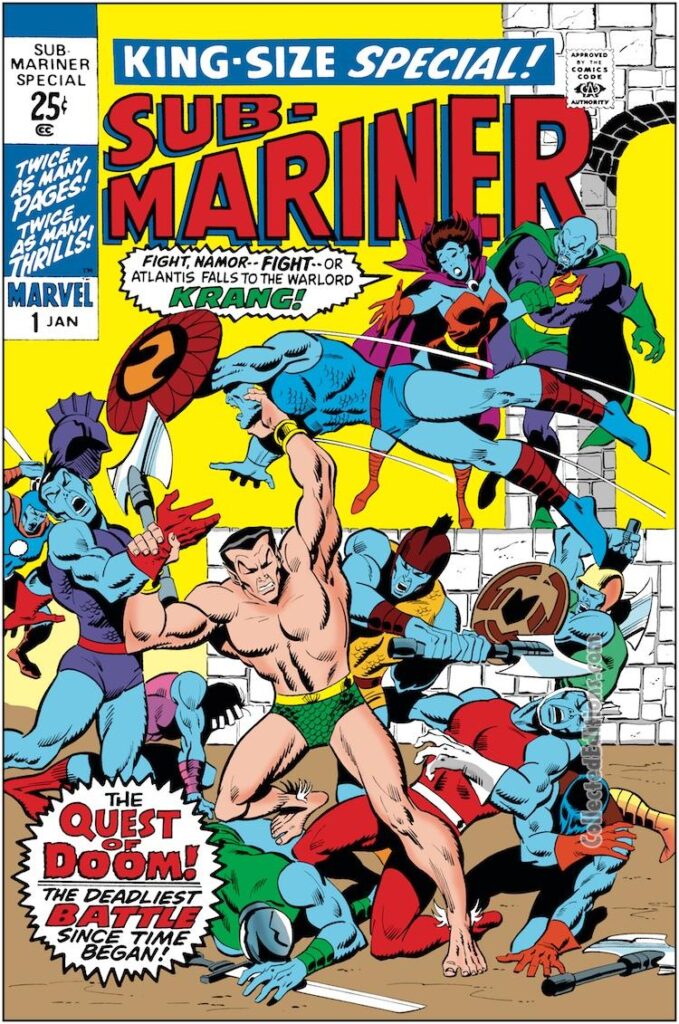 Sub-Mariner Special #1 cover; pencils and inks, Sal Buscema