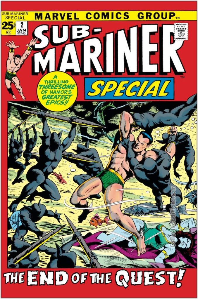 Sub-Mariner Special #2 cover; pencils and inks, Bill Everett
