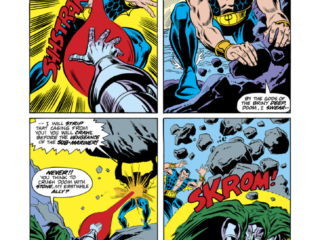 Super-Villain Team-Up #4, pg. 3; pencils, Herb Trimpe; inks, Jim Mooney; Namor, Sub-Mariner, Doctor Doom