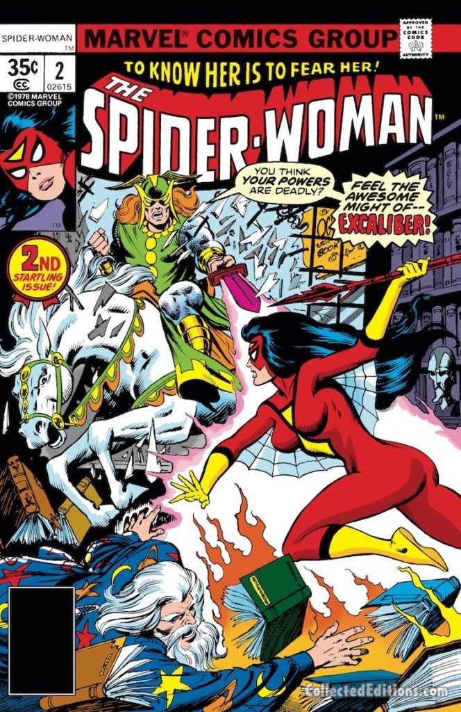 Spider-Woman #2 cover; pencils and inks, Dave Cockrum