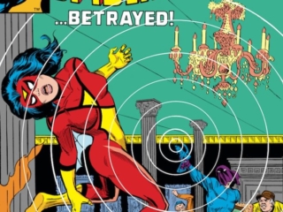 Spider-Woman #23 cover; pencils, Marie Severin; inks, uncredited
