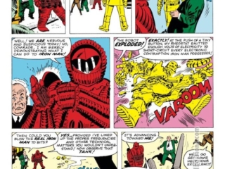 Tales of Suspense #46. Iron Man in &ldquo;Iron Man Faces the Crimson Dynamo!&rdquo;, pg. 3; pencils and inks, Don Heck