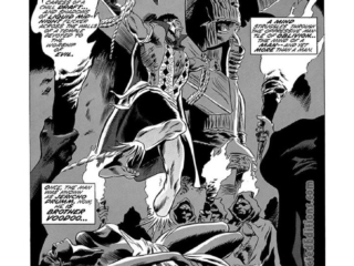 Tales of the Zombie #6. "End of a Legend!", pg. 1. Pencils, Gene Colan; inks, Frank Chiaramonte